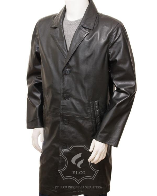 Jaket Kulit Pria Desain Jas - PJ 437
