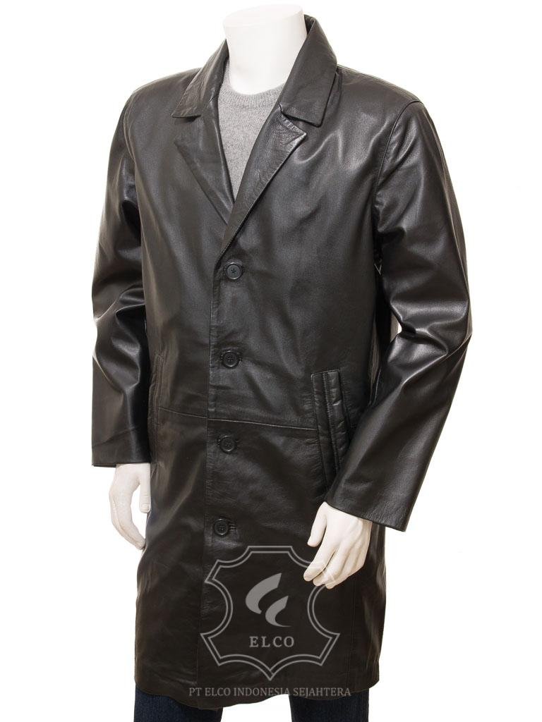 Jaket Kulit Pria Desain Jas - PJ 437