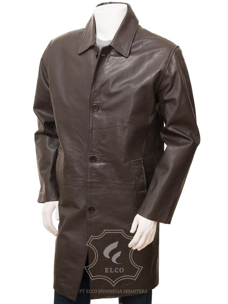 Jaket Kulit Pria Desain Jas - PJ 442