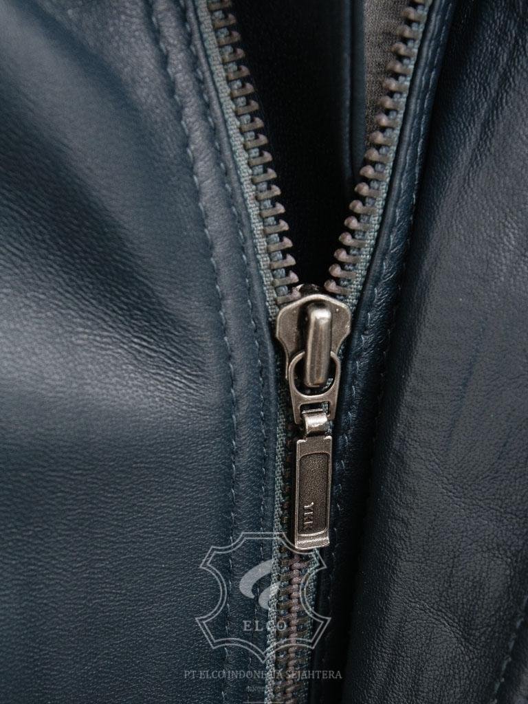 Jaket Kulit Pria Desain Bomber - PCB 488 - Gambar 4