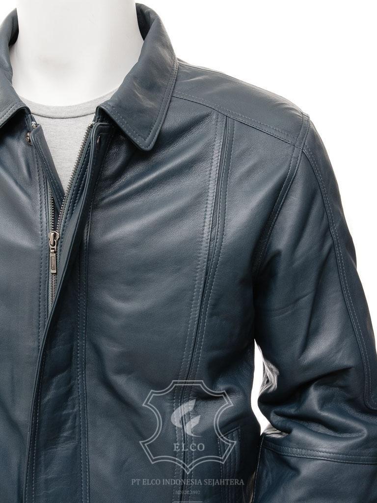 Jaket Kulit Pria Desain Bomber - PCB 488 - Gambar 2