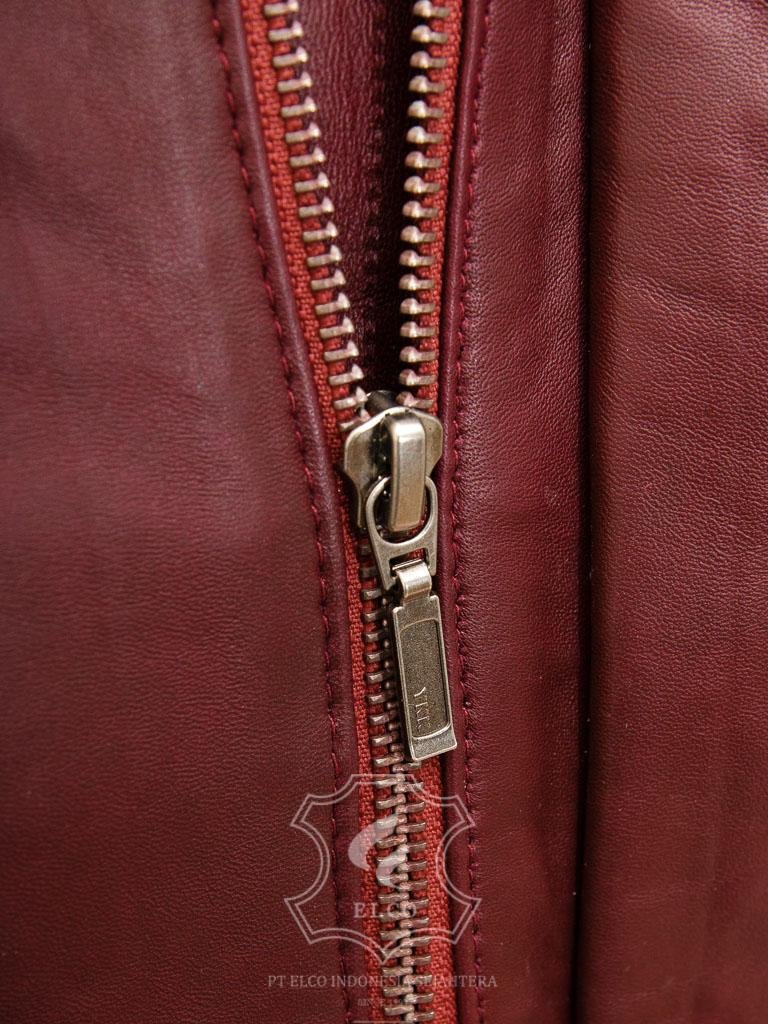 Jaket Kulit Pria Desain Bomber - PCB 487 - Gambar 5