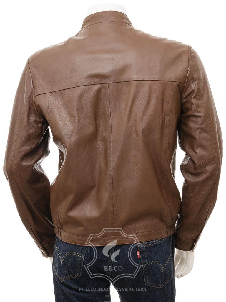 Jaket Kulit Pria Desain Casual - PC 449 - Gambar 5