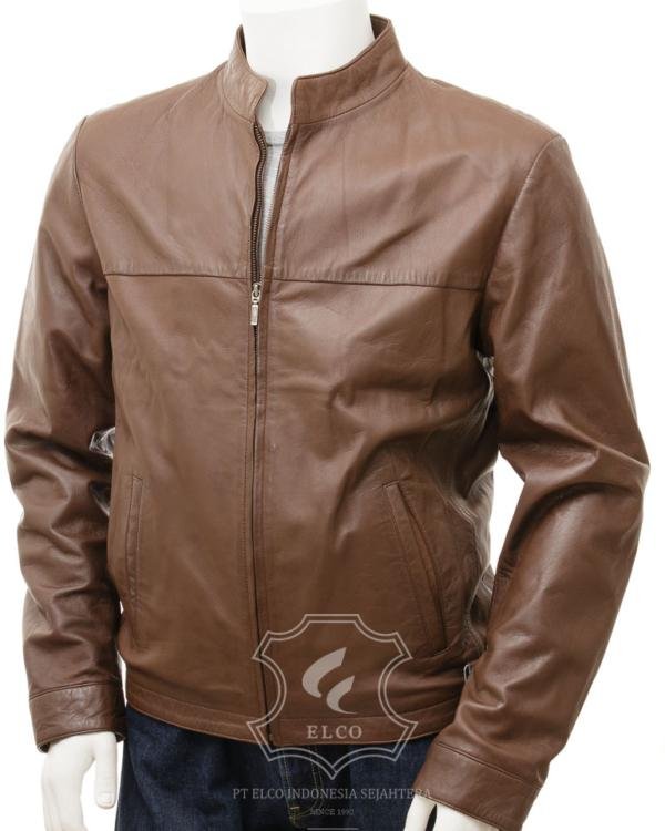Jaket Kulit Pria Desain Casual - PC 449