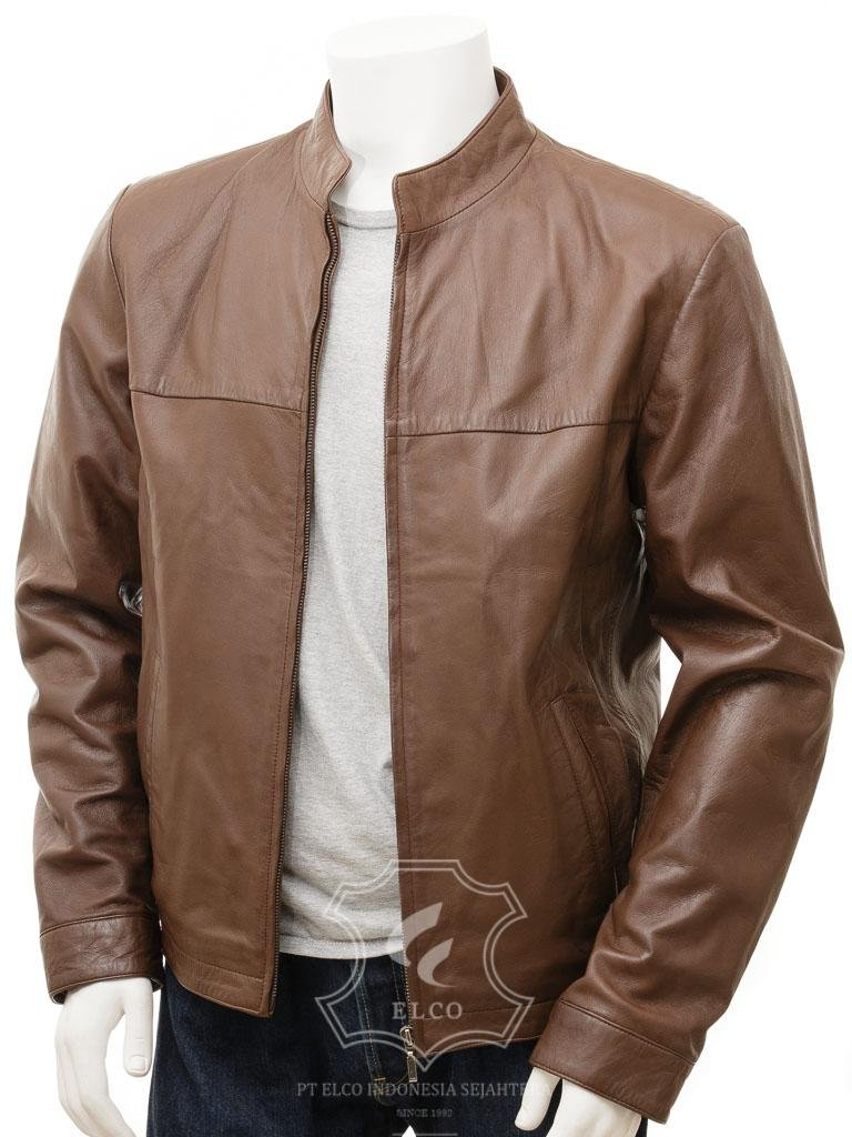 Jaket Kulit Pria Desain Casual - PC 449 - Gambar 2