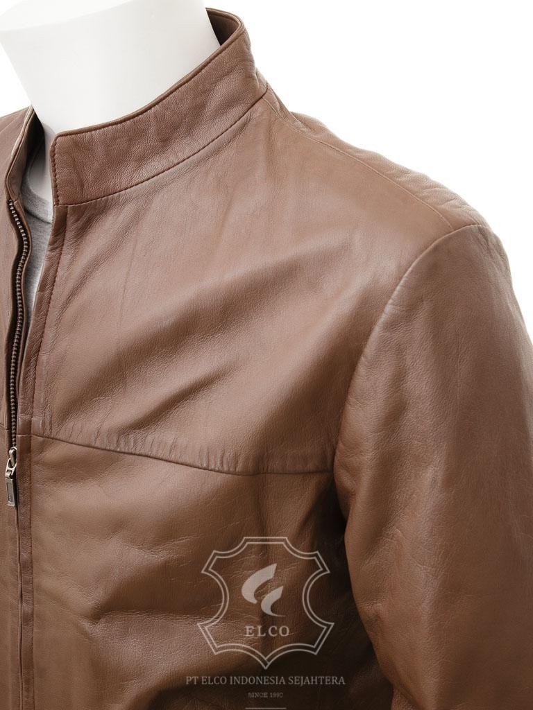 Jaket Kulit Pria Desain Casual - PC 449 - Gambar 3