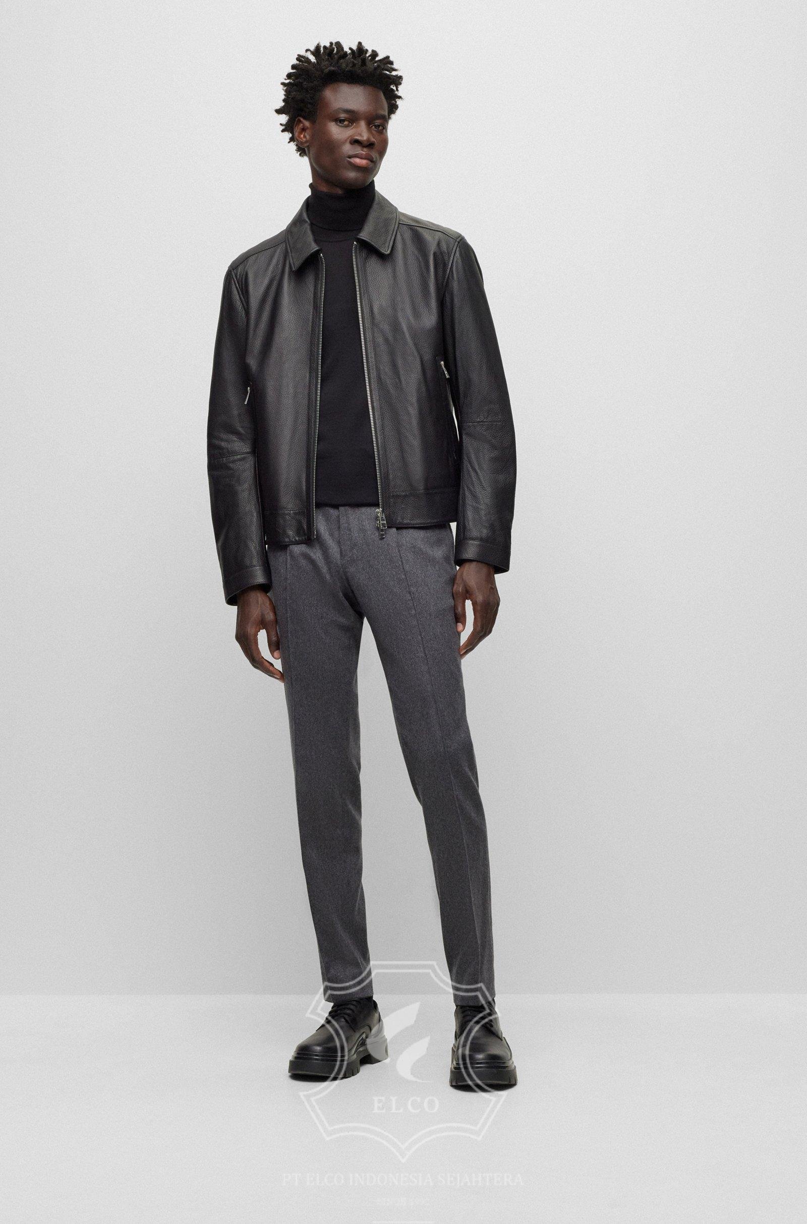 Jaket Kulit Pria Desain Formal - PF 434 - Gambar 2