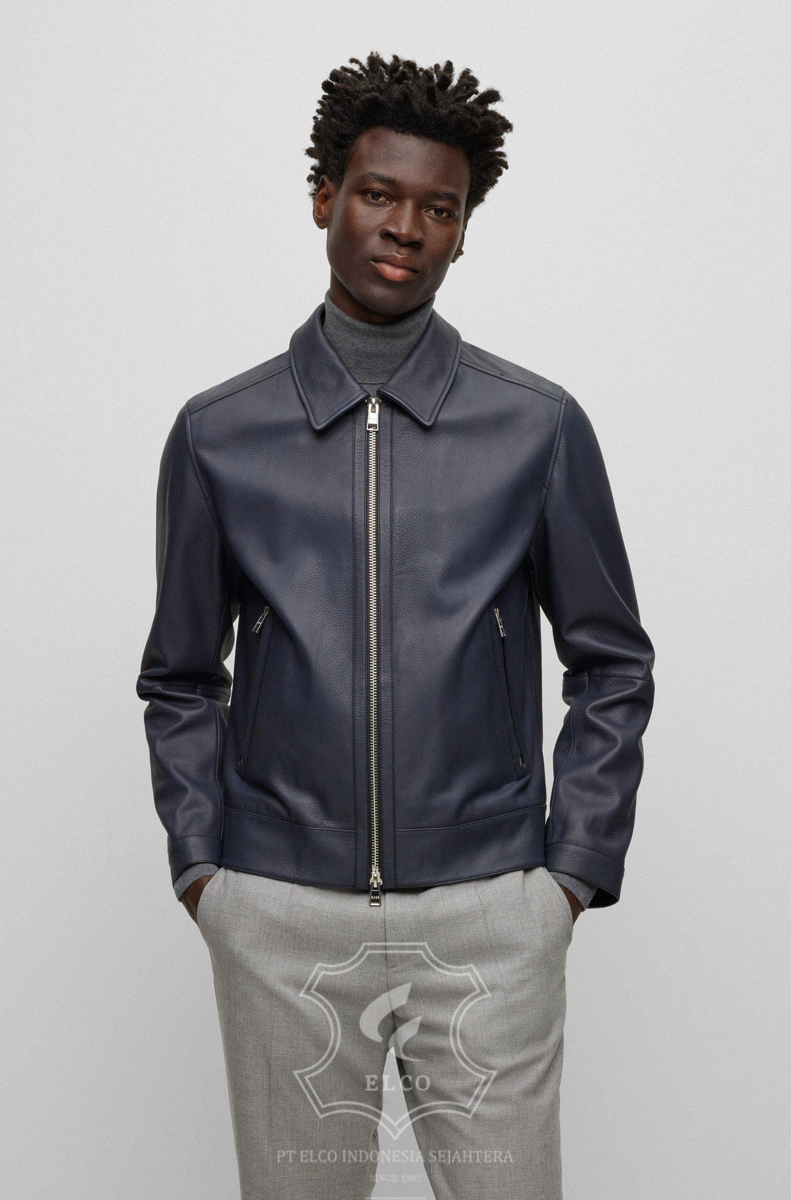 Jaket Kulit Pria Desain Formal - PF 436 - Gambar 2