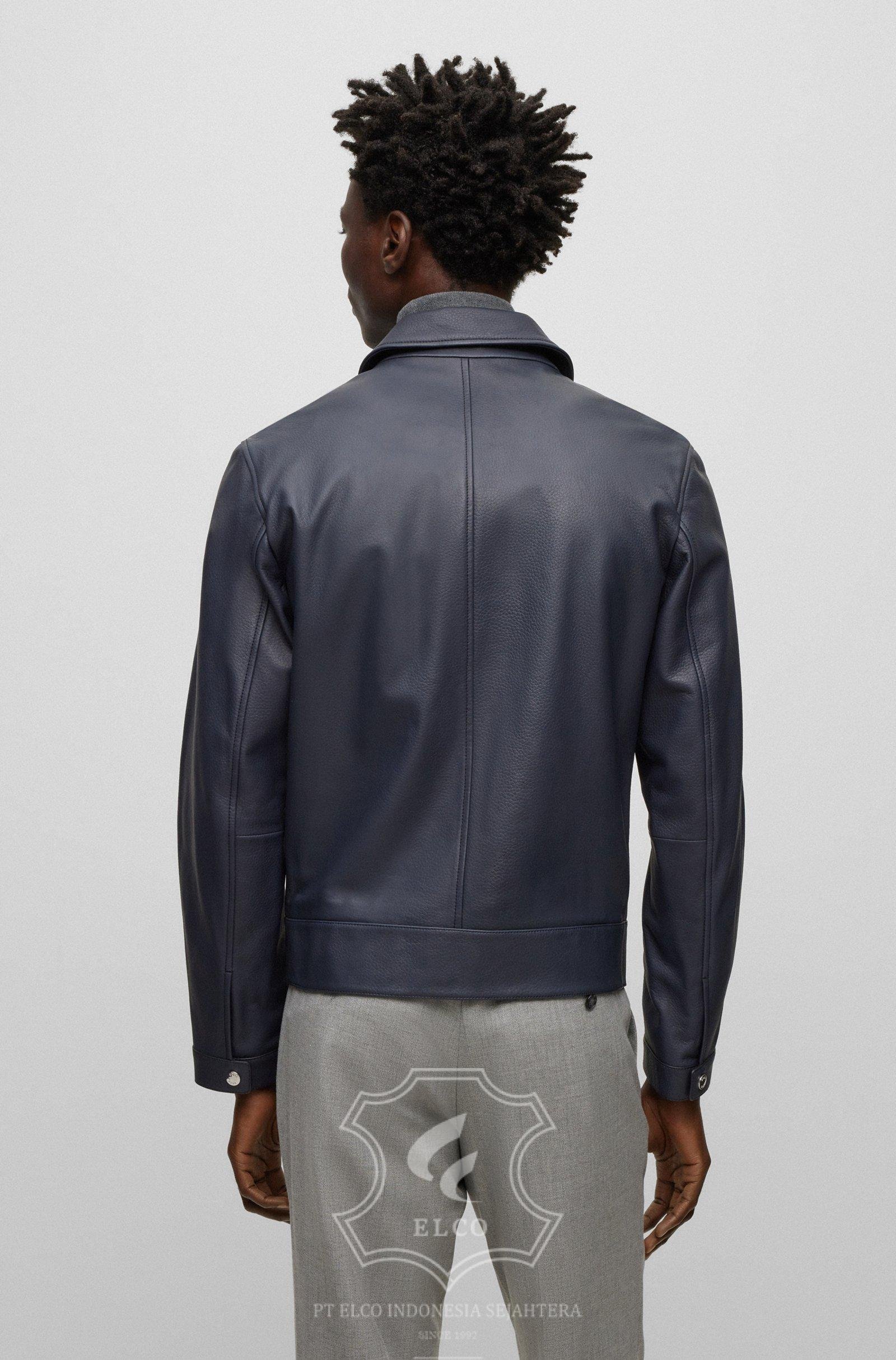 Jaket Kulit Pria Desain Formal - PF 436 - Gambar 5