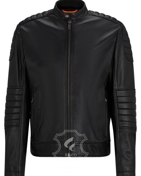 Jaket Kulit Pria Desain Biker - PB 440
