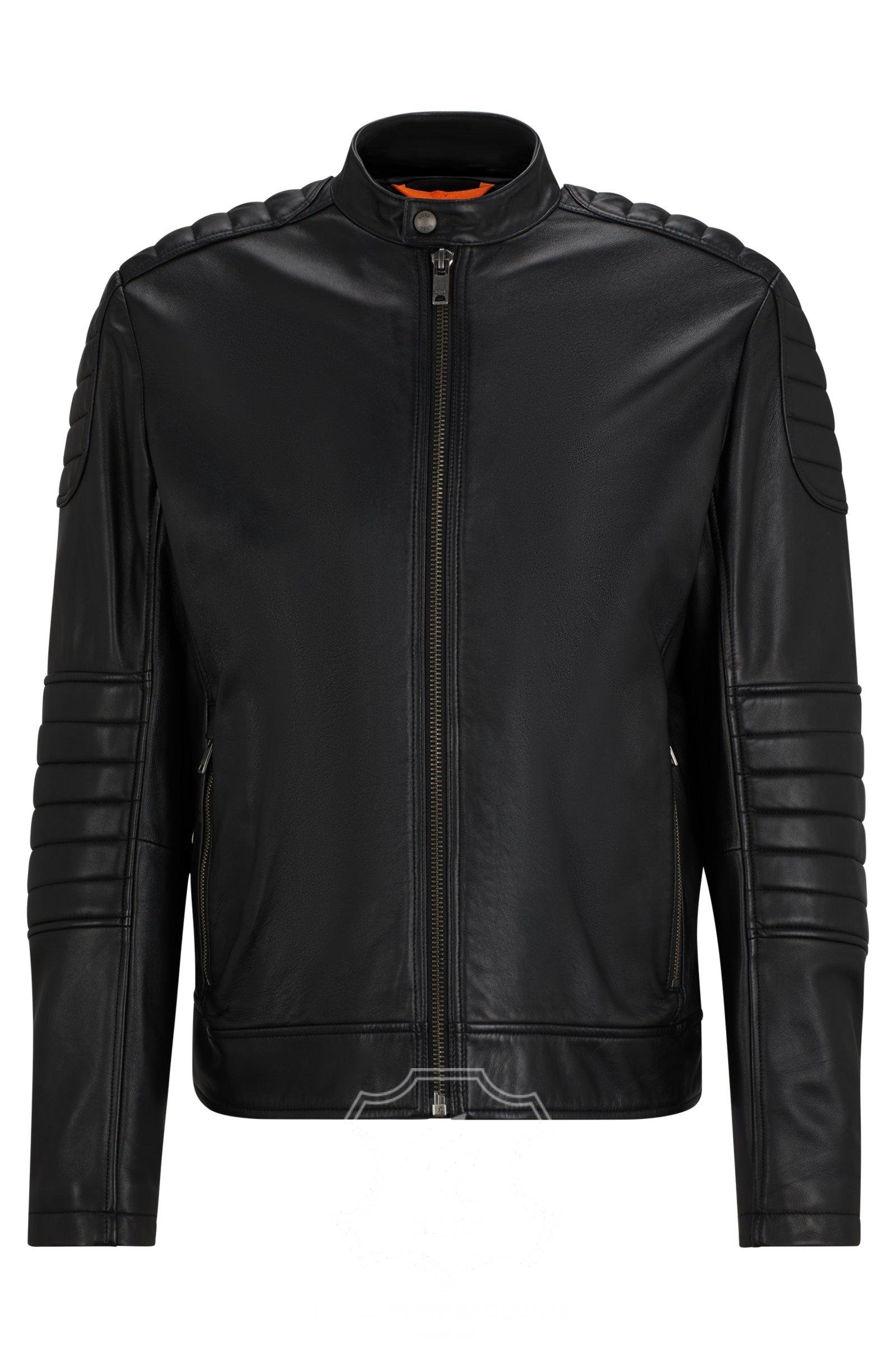 Jaket Kulit Pria Desain Biker - PB 440
