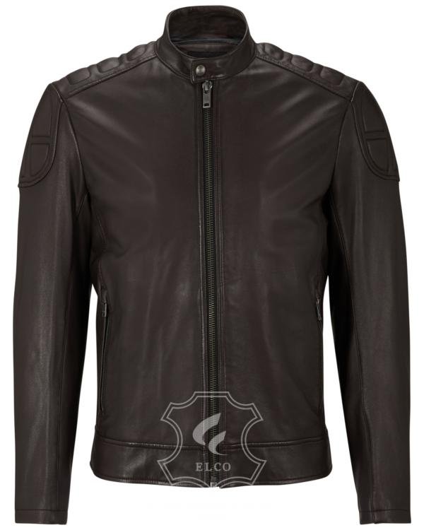 Jaket Kulit Pria Desain Biker - PB 441
