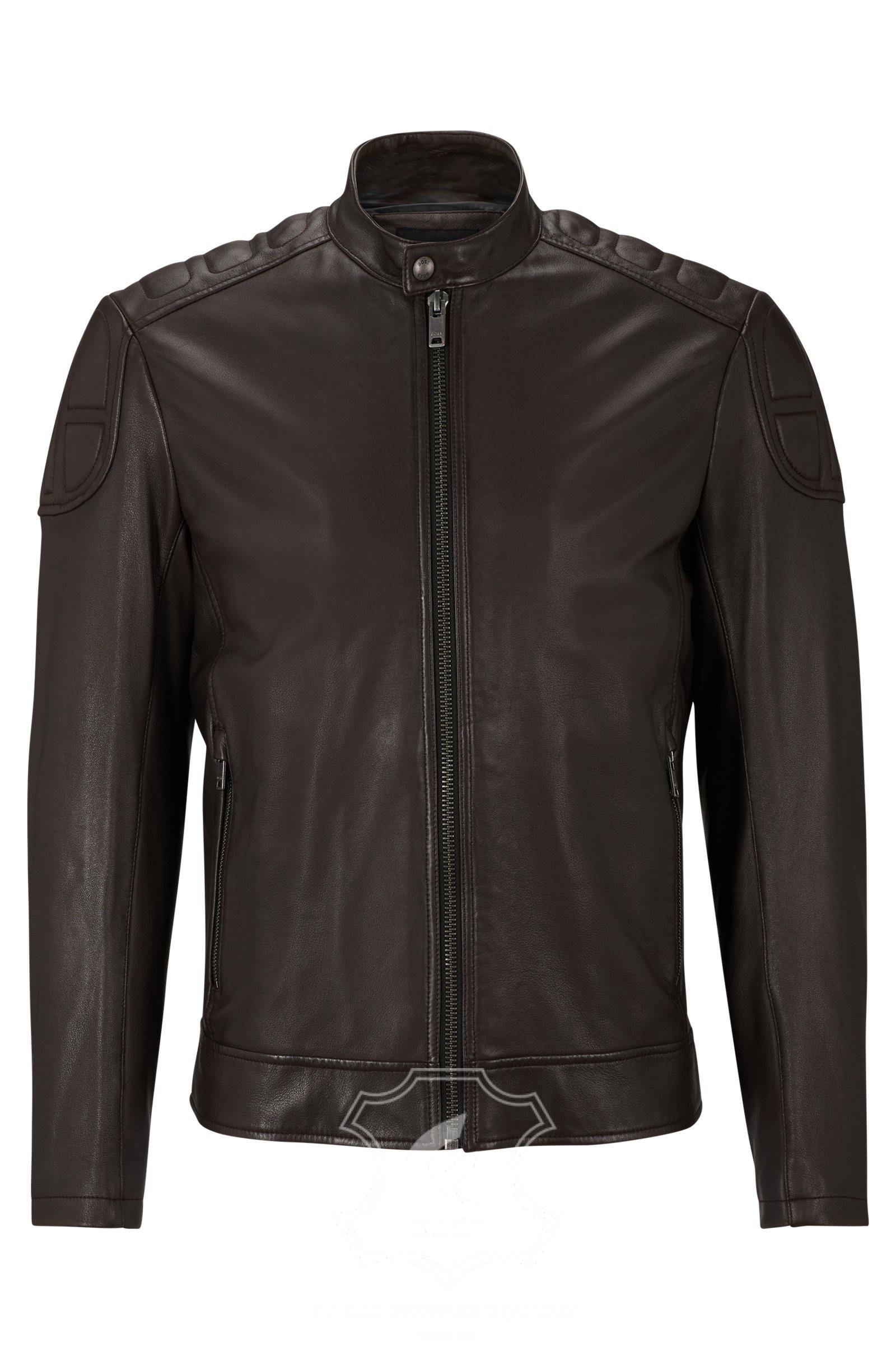 Jaket Kulit Pria Desain Biker - PB 441