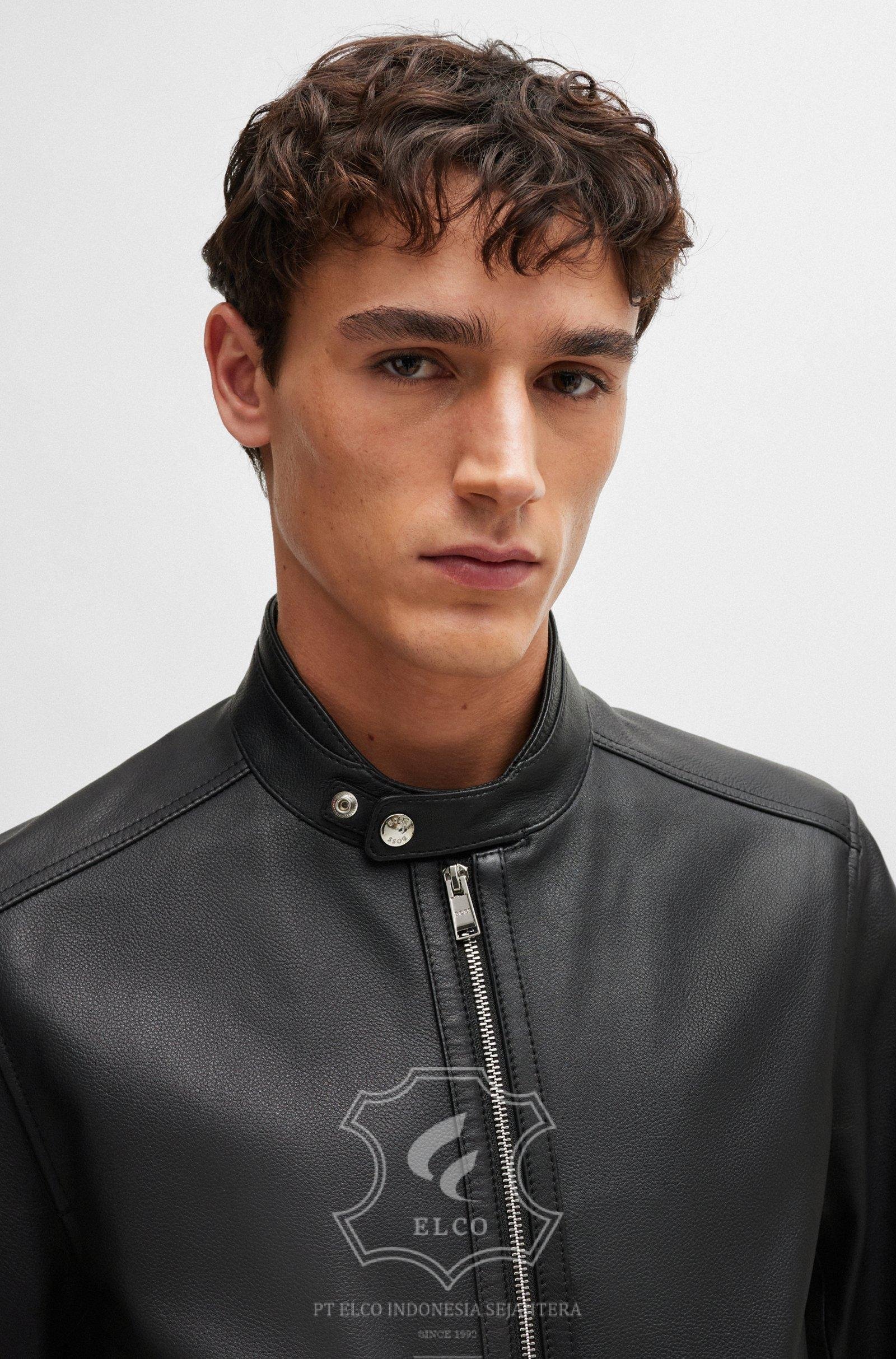 Jaket Kulit Pria Desain Casual - PC 458 - Gambar 3