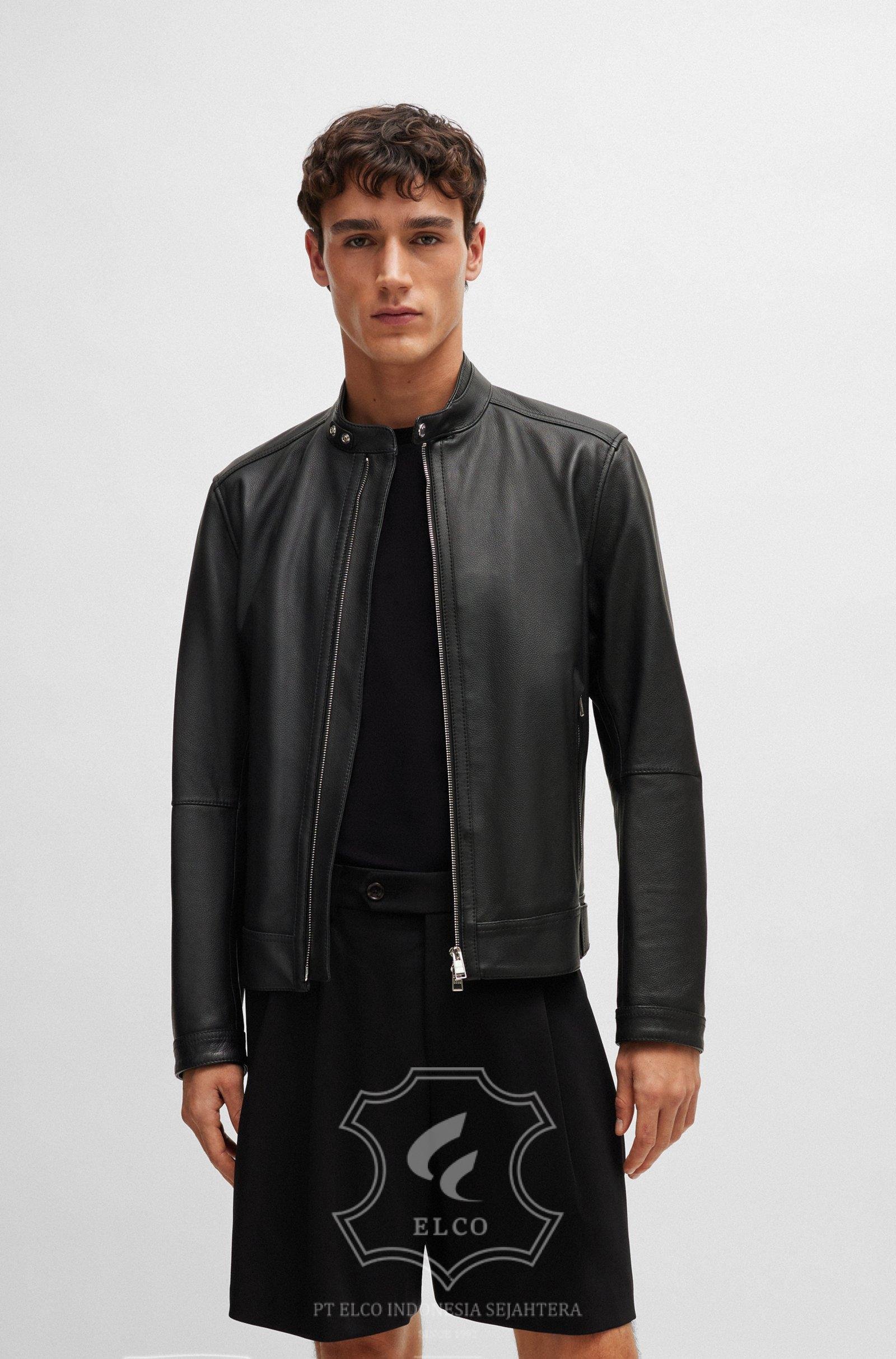 Jaket Kulit Pria Desain Casual - PC 458 - Gambar 2