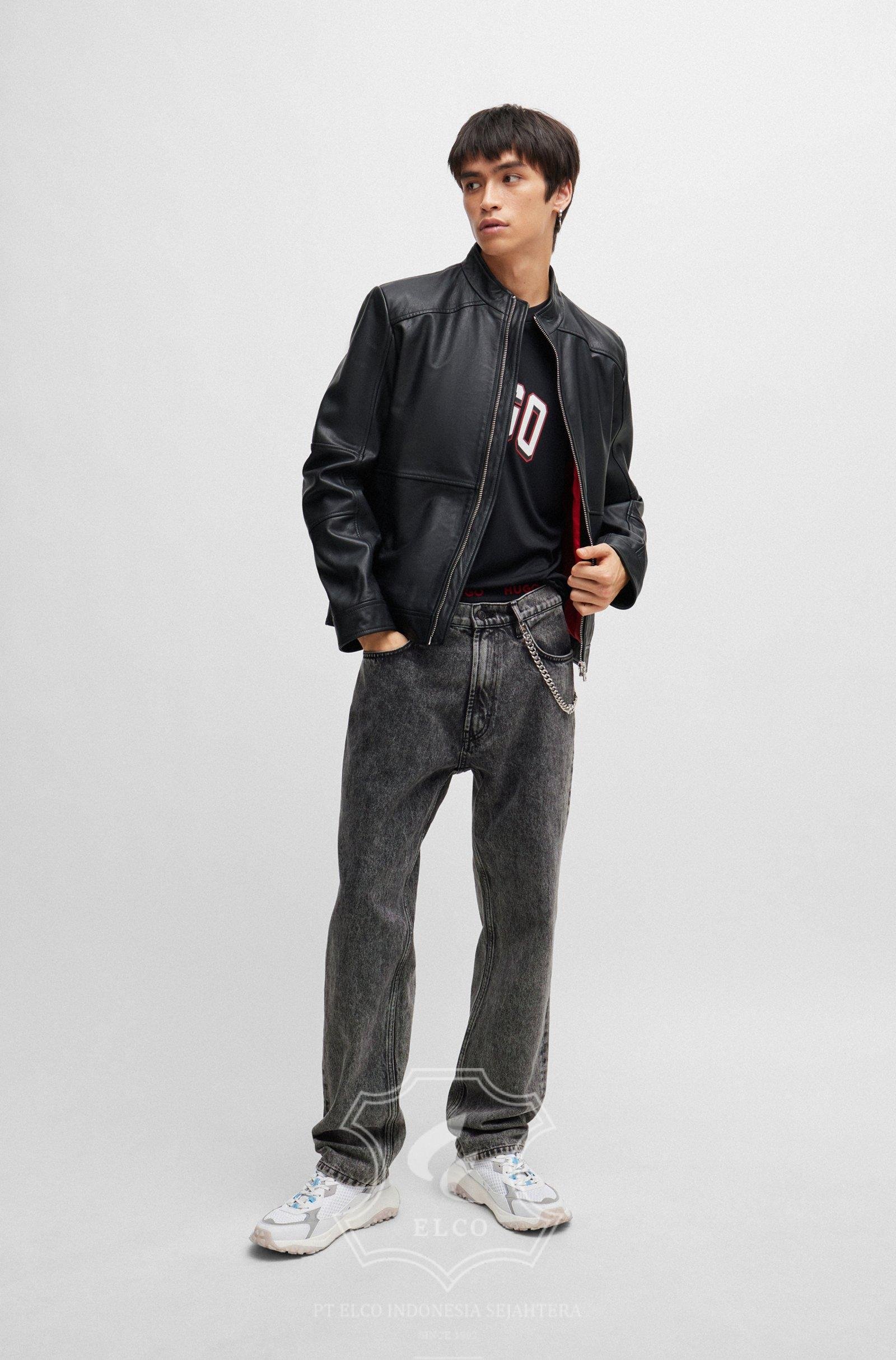 Jaket Kulit Pria Desain Casual - PC 456 - Gambar 3