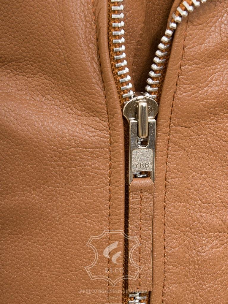 Jaket Kulit Pria Desain Serong - PS 428 - Gambar 5