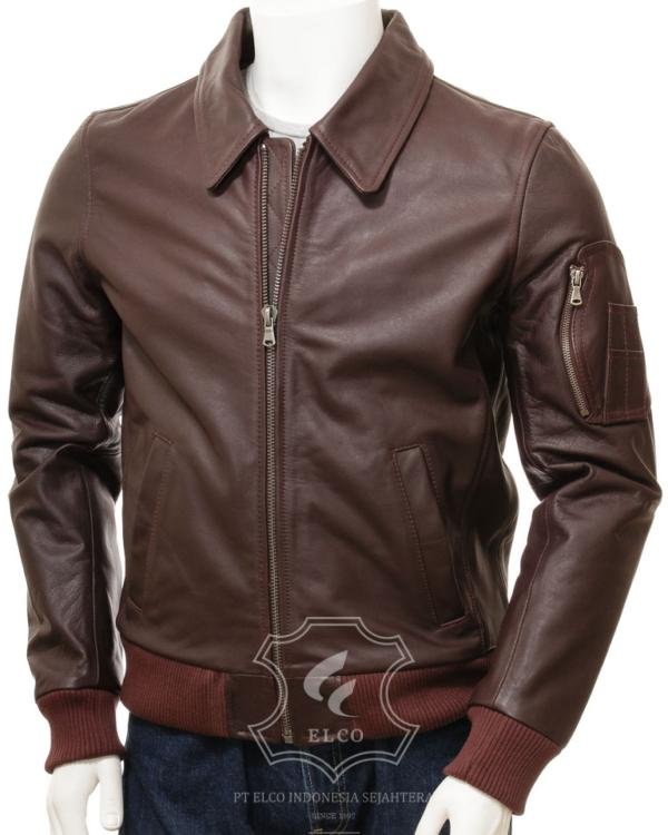 Jaket Kulit Pria Desain Formal - PF 430