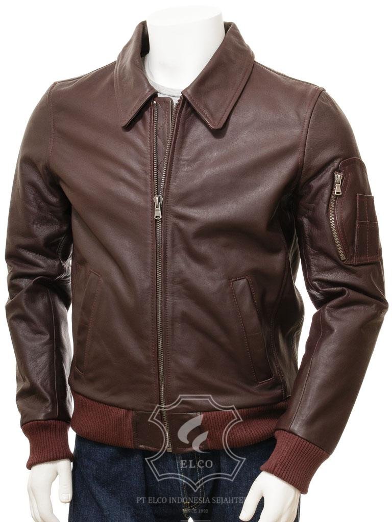 Jaket Kulit Pria Desain Formal - PF 430