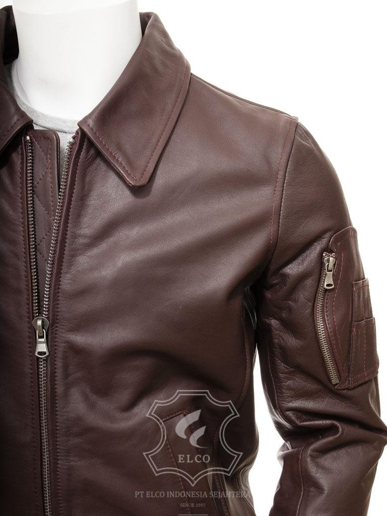 Jaket Kulit Pria Desain Formal - PF 430 - Gambar 3