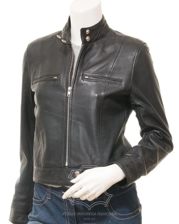 Jaket Kulit Wanita Desain Casual - WC 423