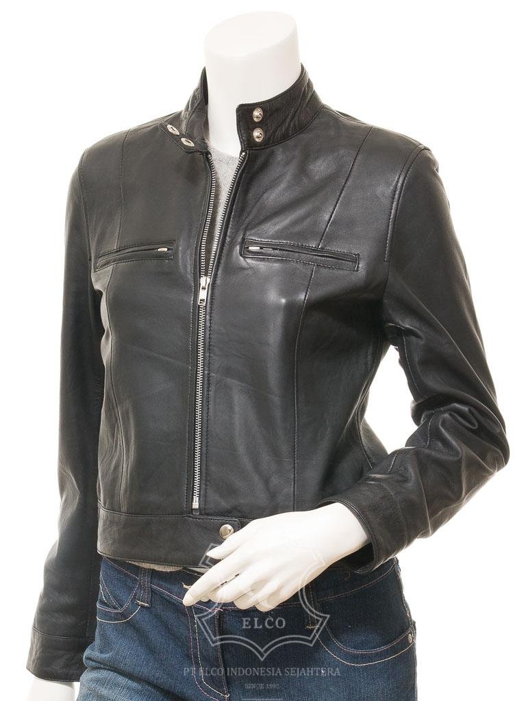 Jaket Kulit Wanita Desain Casual - WC 423