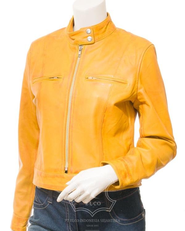 Jaket Kulit Wanita Desain Casual - WC 425