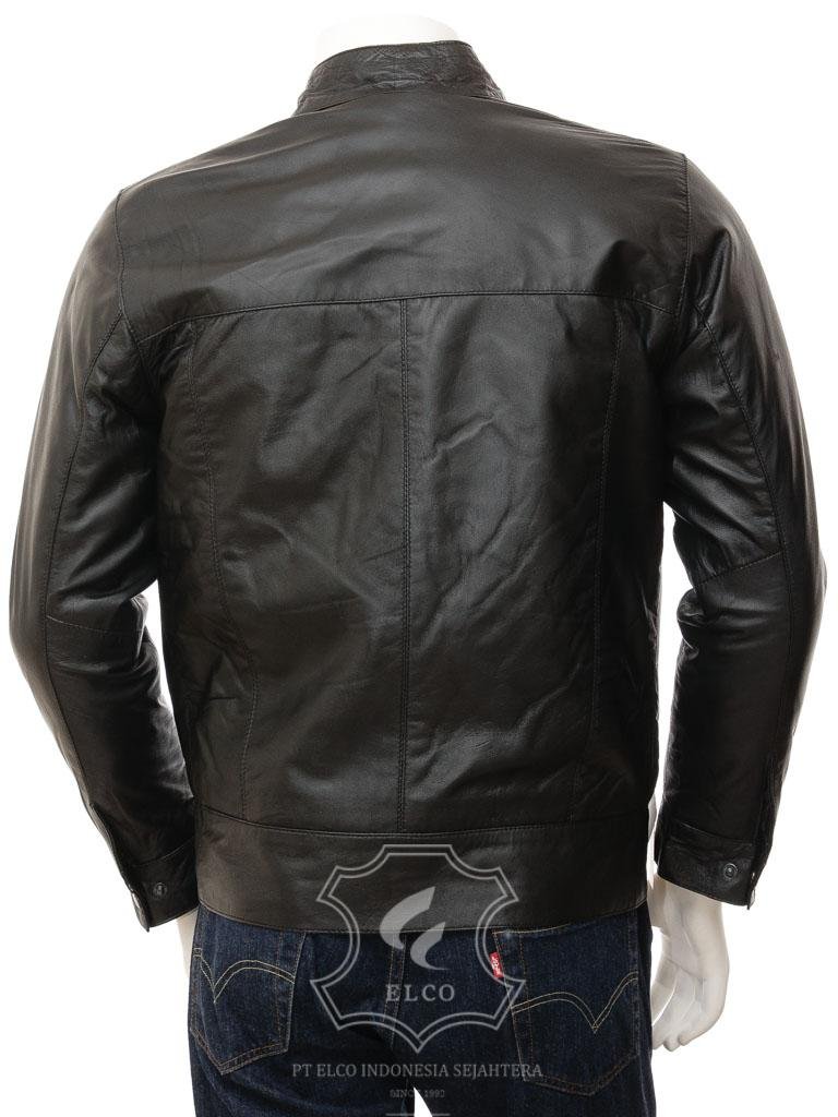 Jaket Kulit Pria Desain Casual - PC 453 - Gambar 4