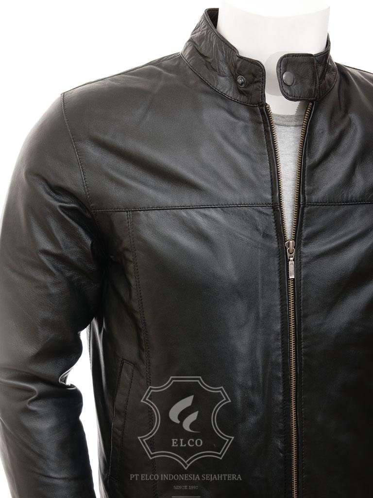 Jaket Kulit Pria Desain Casual - PC 453 - Gambar 2