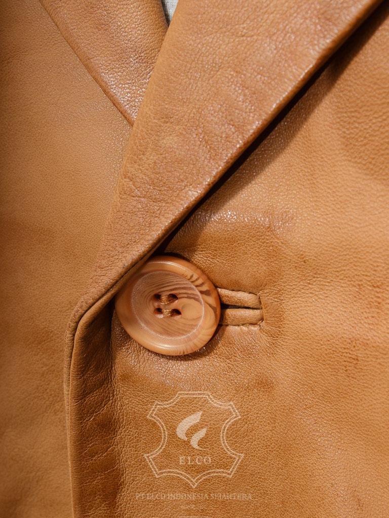 Jaket Kulit Pria Desain Jas - PJ 447 - Gambar 4