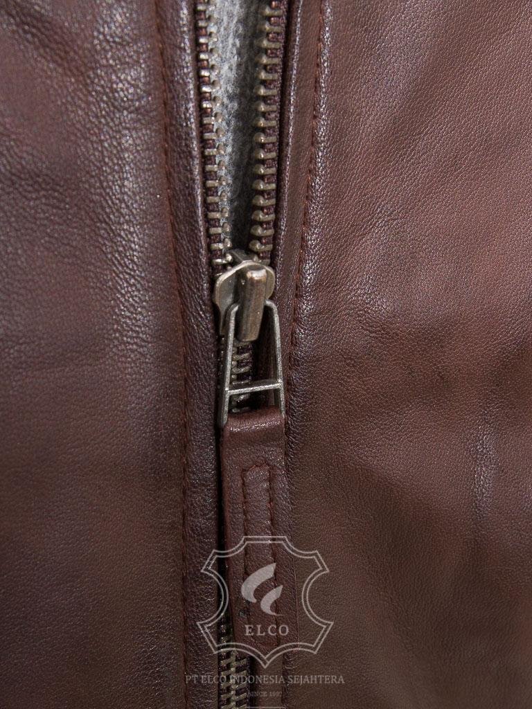 Jaket Kulit Pria Desain Bomber - PCB 483 - Gambar 5