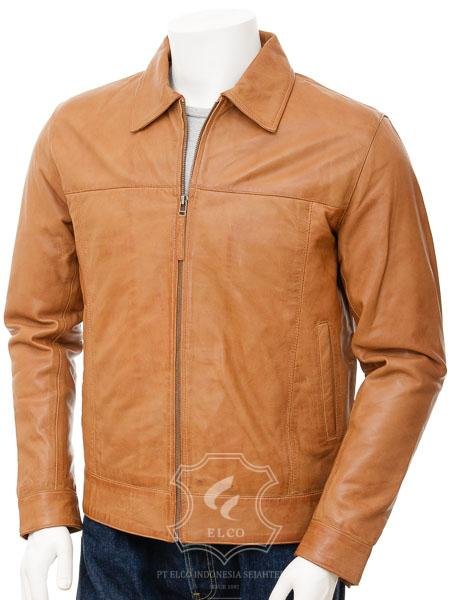 Jaket Kulit Pria Desain Formal - PF 432
