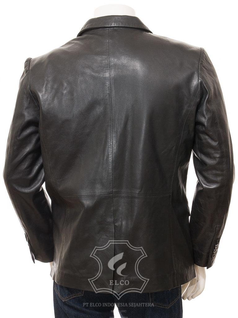 Jaket Kulit Pria Desain Jas - PJ 431 - Gambar 2