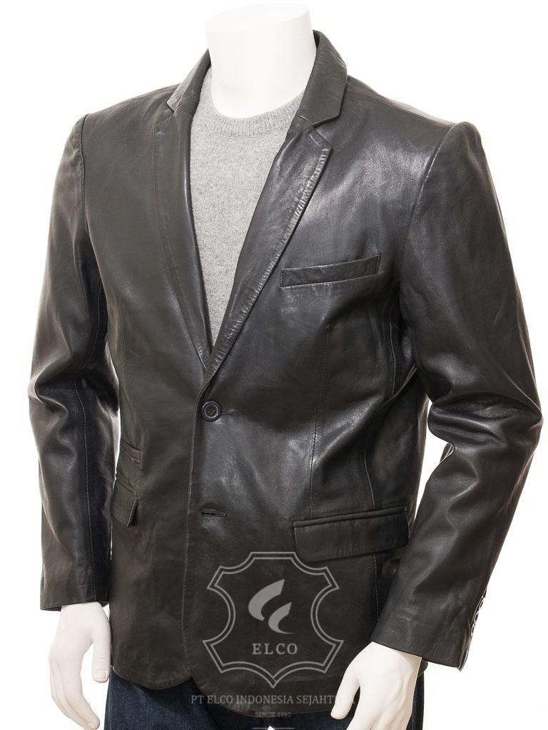 Jaket Kulit Pria Desain Jas - PJ 431