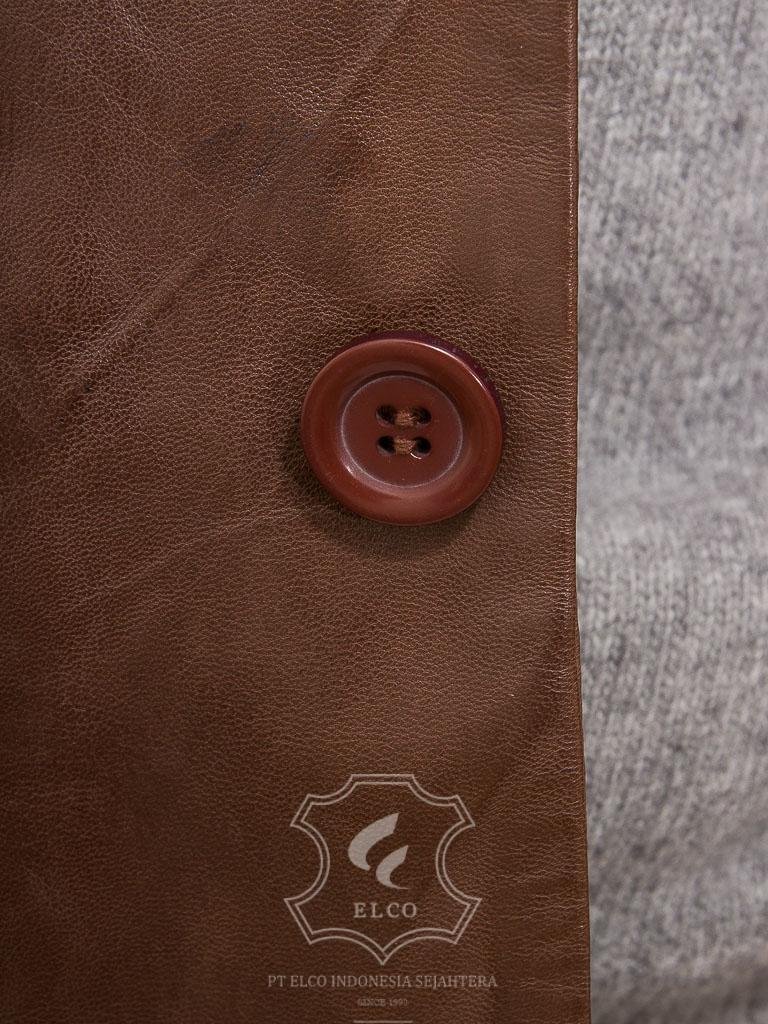 Jaket Kulit Pria Desain Jas - PJ 440 - Gambar 4
