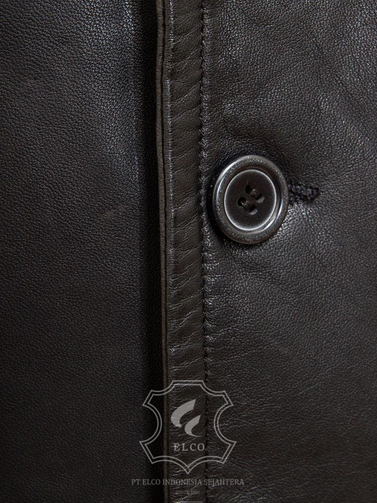 Jaket Kulit Pria Desain Jas - PJ 436 - Gambar 5