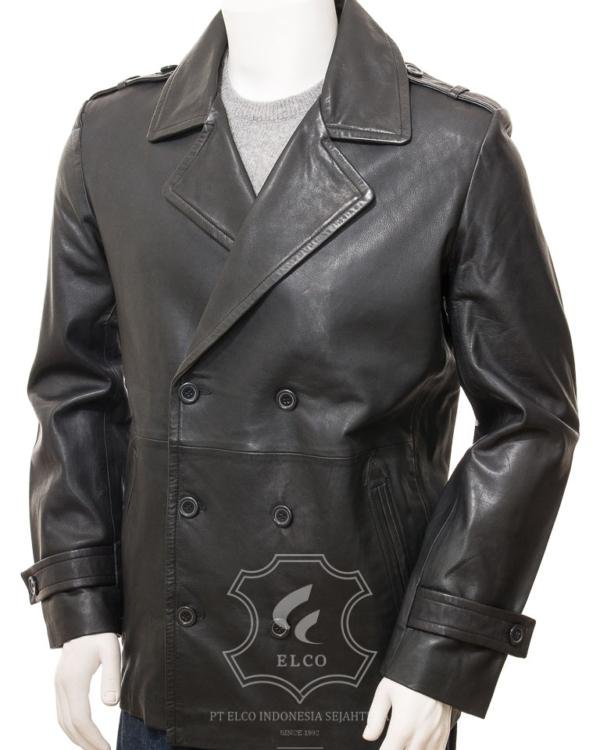 Jaket Kulit Pria Desain Jas - PJ 436