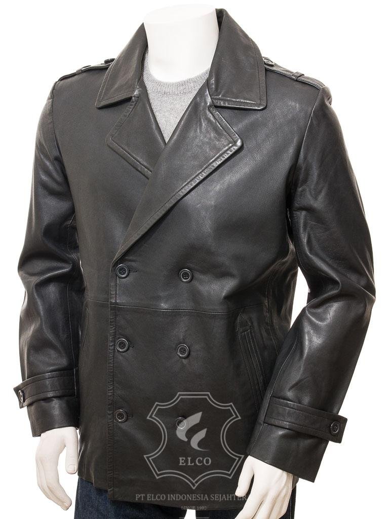 Jaket Kulit Pria Desain Jas - PJ 436