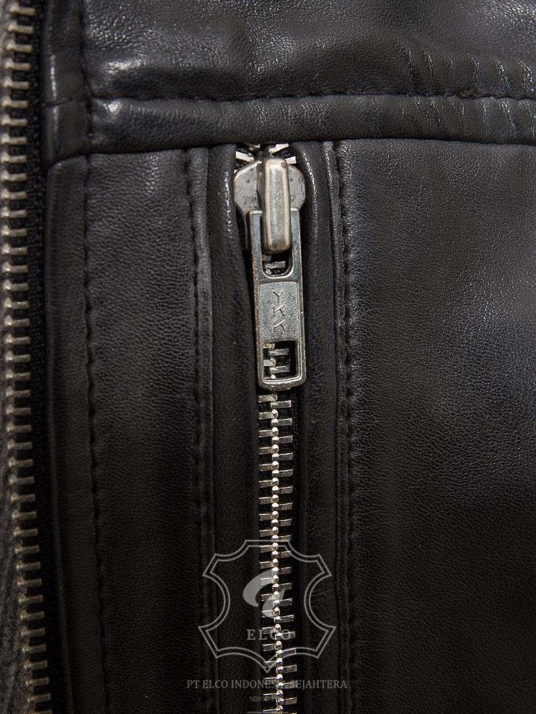 Jaket Kulit Pria Desain Bomber - PCB 474 - Gambar 5