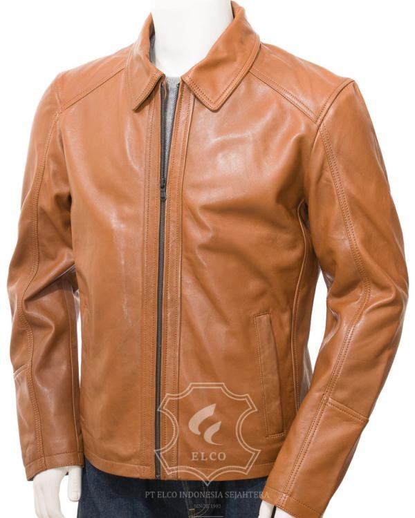 Jaket Kulit Pria Desain Formal - PF 431