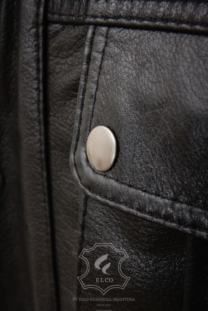Jaket Kulit Pria Desain Safari - PJS 410 - Gambar 4