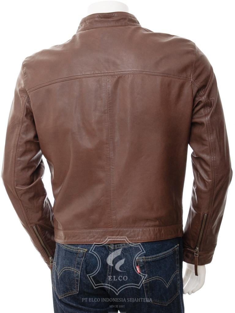 Jaket Kulit Pria Desain Casual - PC 452 - Gambar 5
