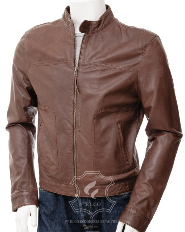 Jaket Kulit Pria Desain Casual - PC 452