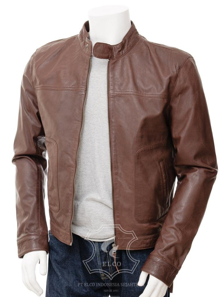 Jaket Kulit Pria Desain Casual - PC 452 - Gambar 2