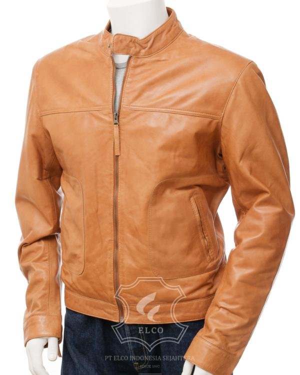 Jaket Kulit Pria Desain Casual - PC 455