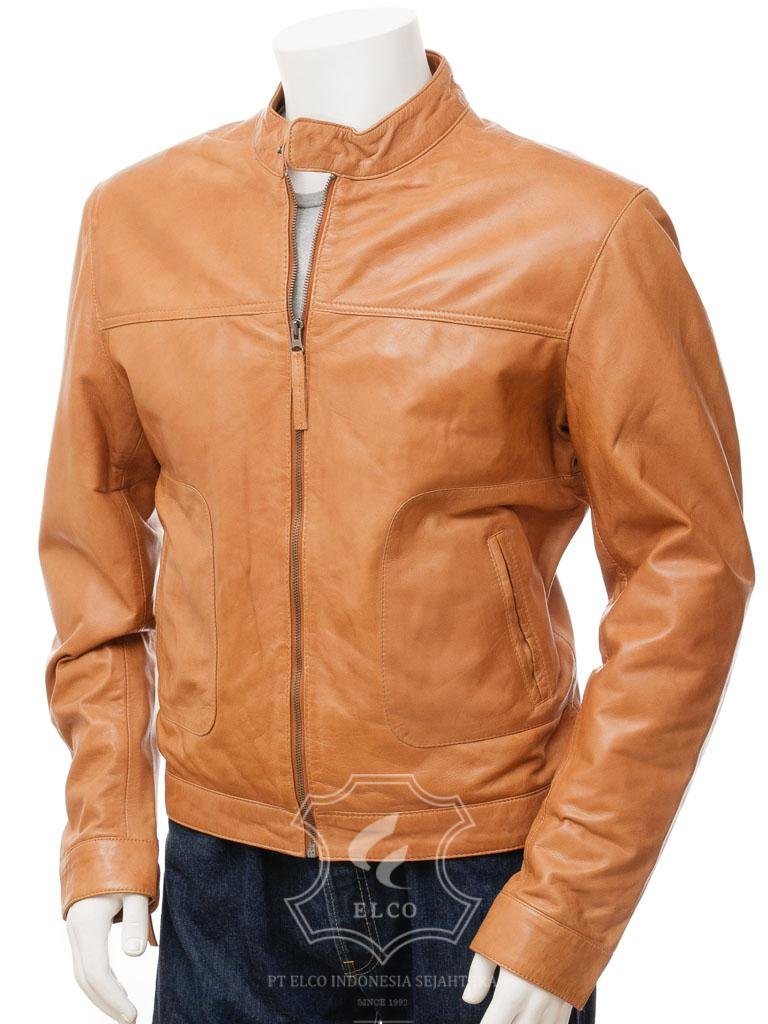 Jaket Kulit Pria Desain Casual - PC 455