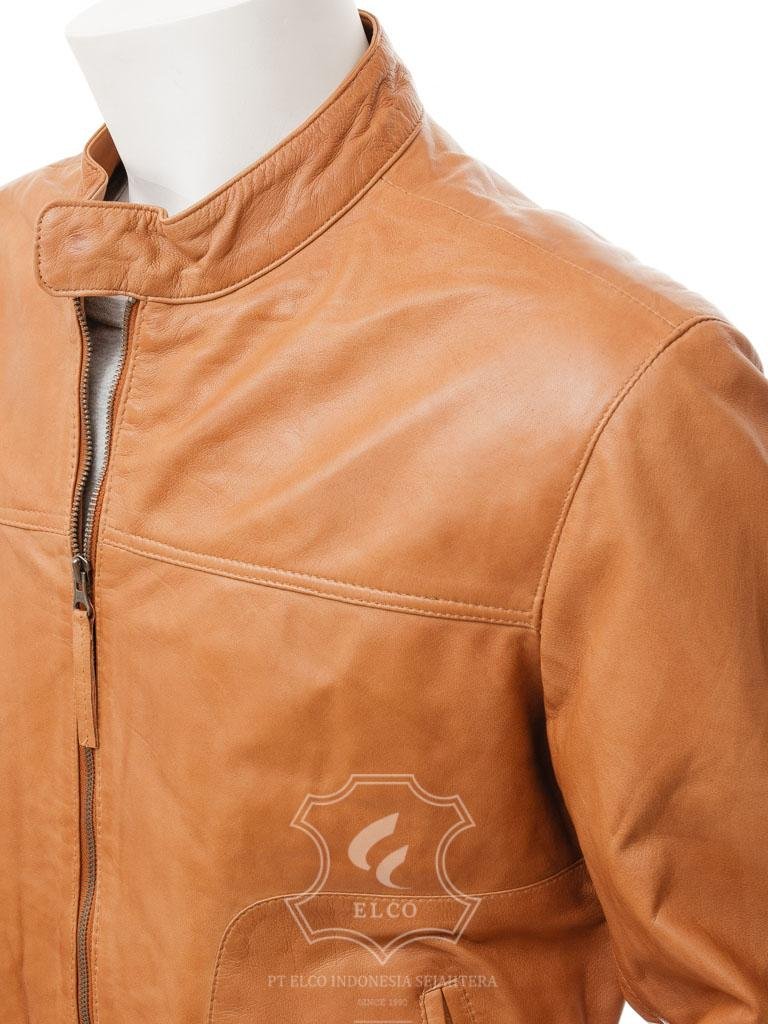 Jaket Kulit Pria Desain Casual - PC 455 - Gambar 3