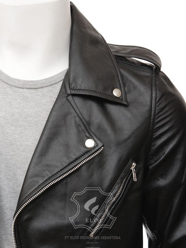 Jaket Kulit Pria Desain Serong - PS 426 - Gambar 3