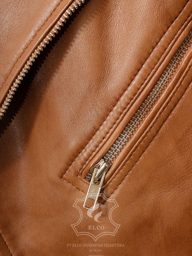 Jaket Kulit Pria Desain Serong - PS 430 - Gambar 4