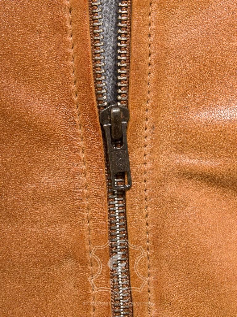 Jaket Kulit Pria Desain Bomber - PCB 486 - Gambar 5